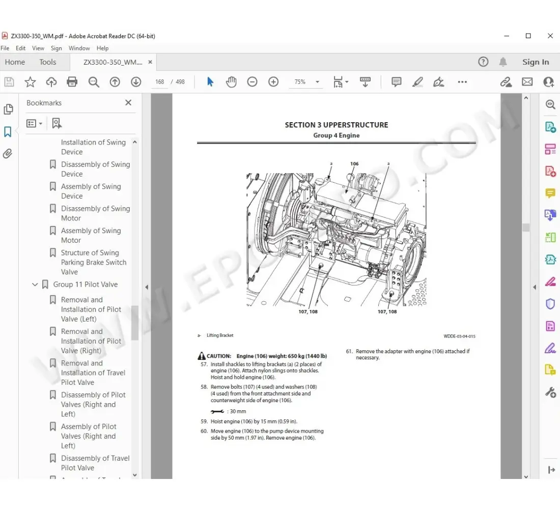 専用‼️確認中 Factory OEM Original Parts ZX330-5G and ZX350H-5G Excavator